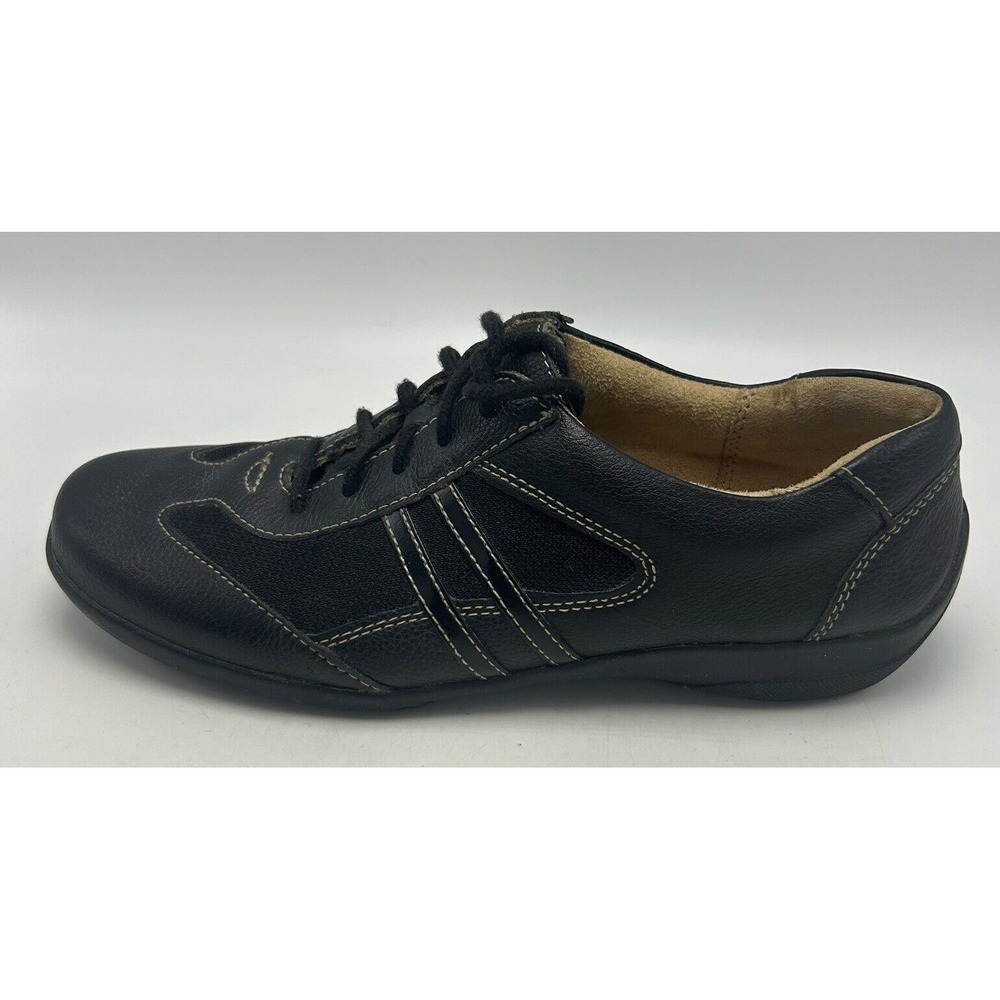 Naturalizer Shoes Womans 8.5 N Sneaker Shoe Black Leather Flora Comfort